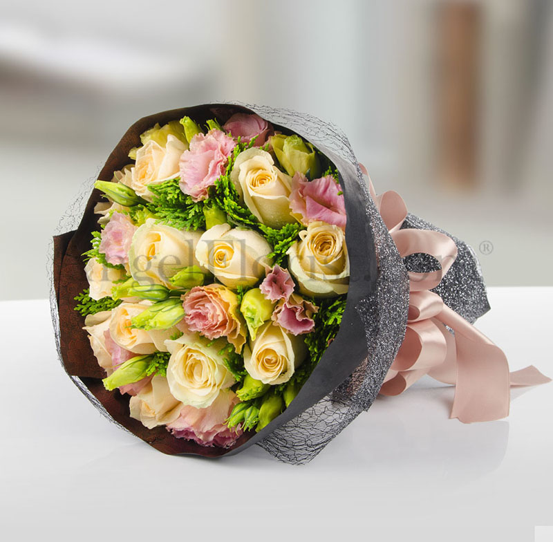 Flower Hand Bouquet: Burst of Affection