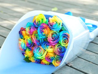 Flower Bouquet: Rainbow Sky