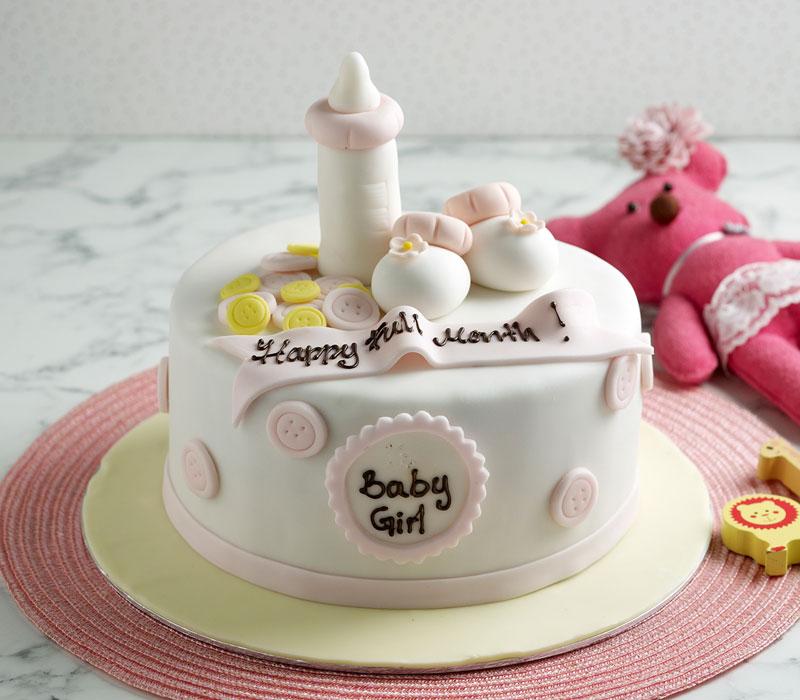 Cake for Baby Girl Full Month
