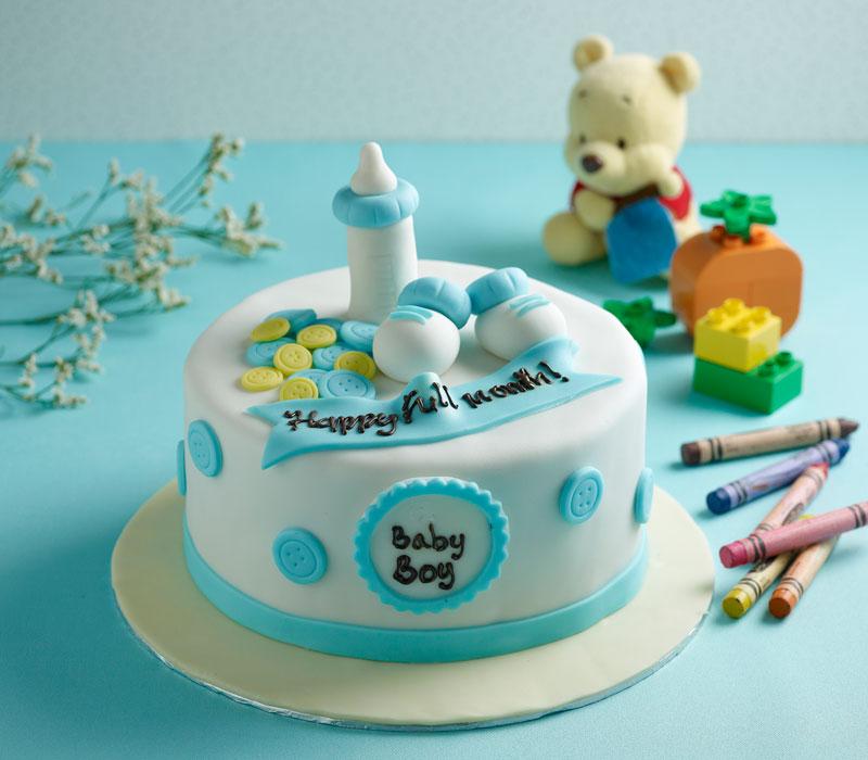 Cake for Baby Boy Full Month