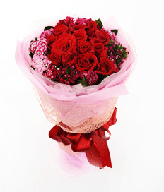 Hand Bouquet: Crimson Passion