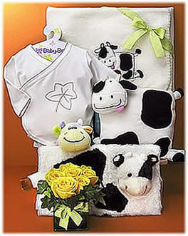 Cow Baby Set