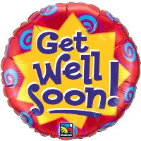 GET WELL SOON! BURST & SWIRLS