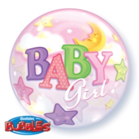 Balloon- Baby Girl Moon & Starts