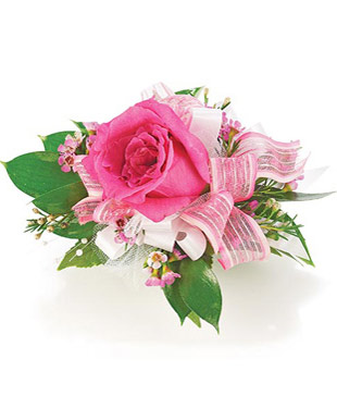 Wedding Flowers: Corsage-Single Rose