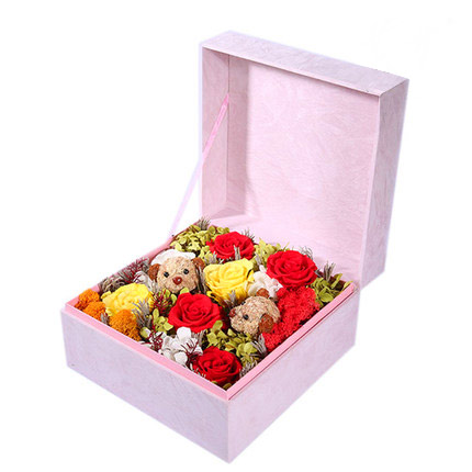 Preserved Flower-Pink Cotton Candy