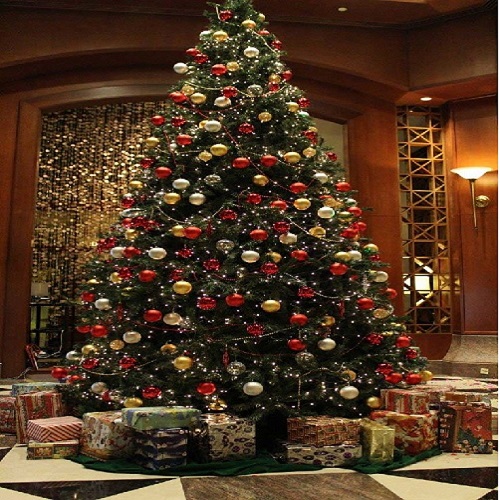 Christmas Tree with Multi Colour Ball Decoration
