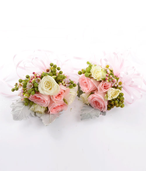 Bridal Bouquet: Wrist Corsages (2 pcs)