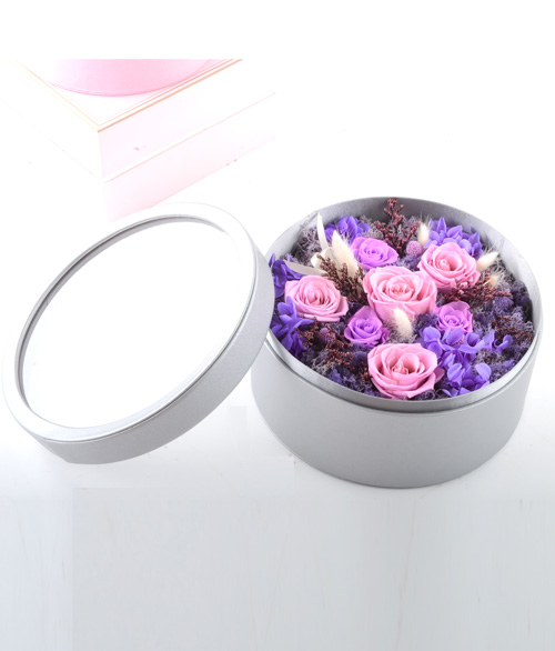 Preserved Flower-Purple Elegance