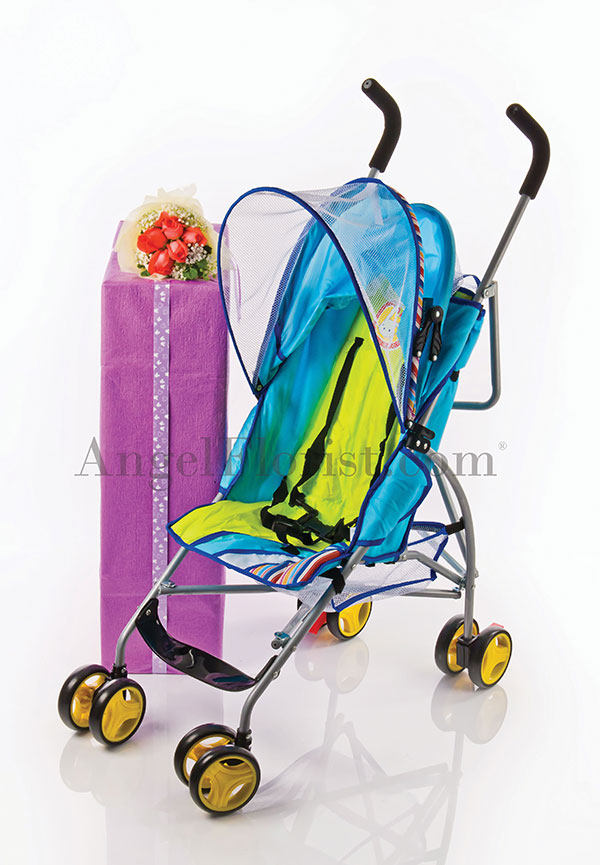 Blue Baby Stroller