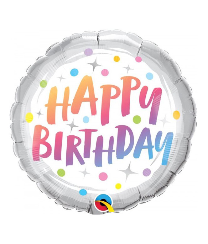 Happy Birthday - Rainbow Dots