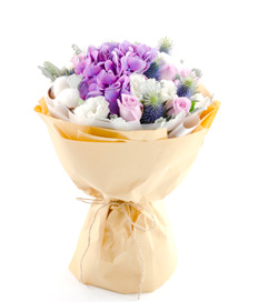 Birthday Flowers: Elegant Amber