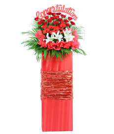Congratulations Flower: Red Celebration