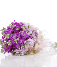 Bridal Bouquet: Purple Shades